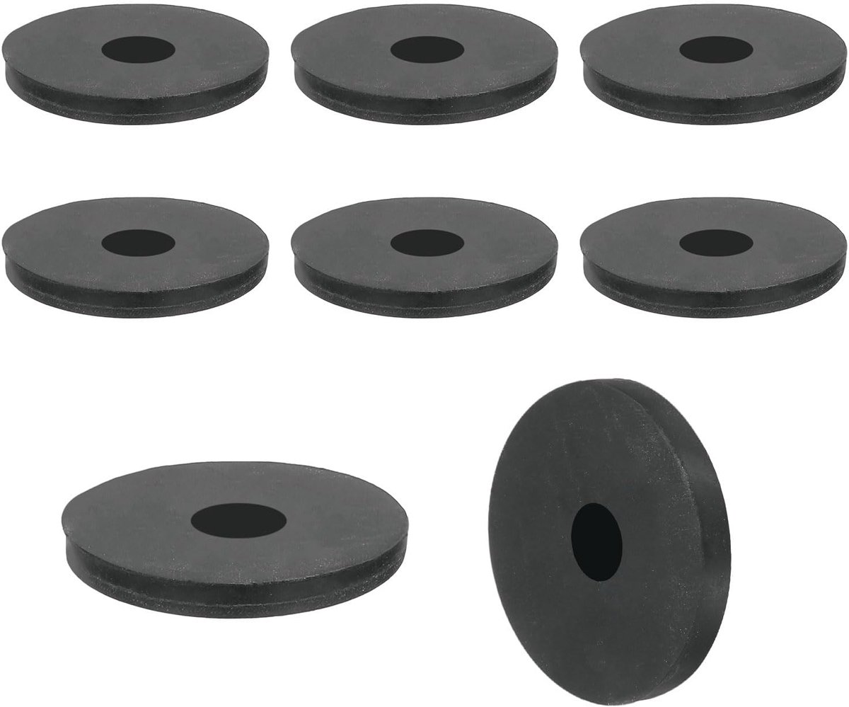 12 stuks dikke rubberen afstandhouders, 1-3/8 inch buitendiameter x 3/8 inch binnendiameter x 5/16 inch dikte, platte sluitringen voor thuis