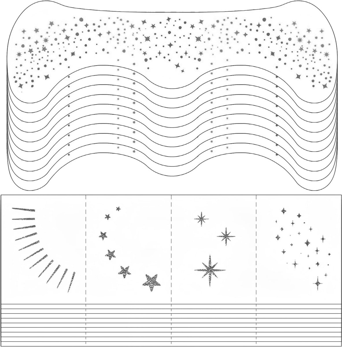 Tijdelijke Gezichts Tattoos | Fake Freckles Stickers voor Vrouwen voor Feest, Halloween, Kerst, Carnaval Make-up (Zilver)