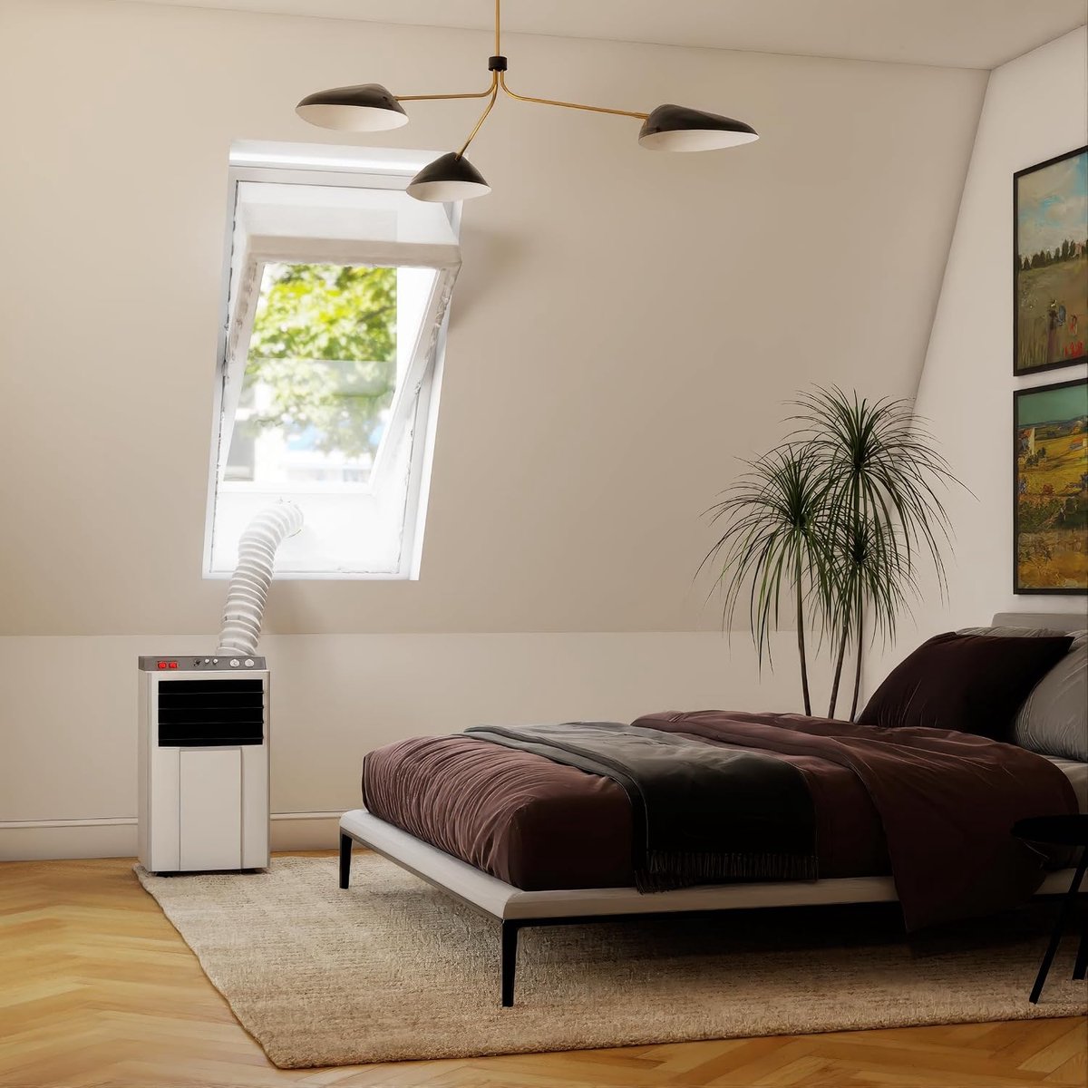 Dakraam Afdichting – 55 x 98 cm – Geschikt voor Velux: CK04 (GGL 6, 104, c04) Fakro, Optilight: Maatcode 02 Luxtra: C4A - Slang Afsluiten – Raamafdichtingskit Herbruikbaar – Mobiele Airco