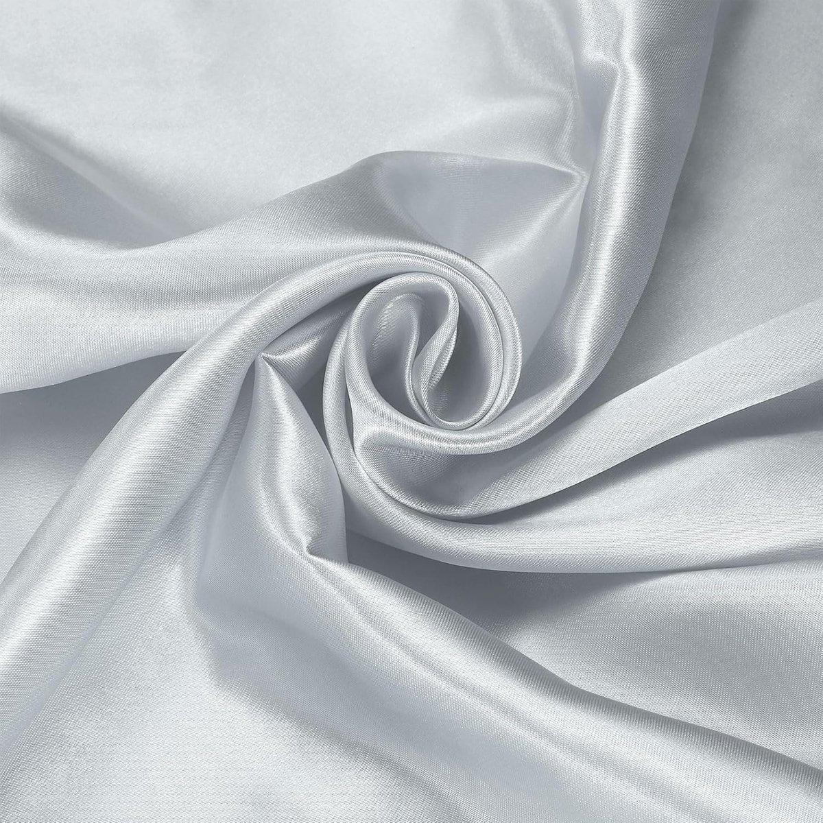 Stof per yard, 2 yards 60" breed Zijdeachtige satijnstof Eenkleurige satijnstof voor bruidsjurk, huwelijksdecoraties, knutselen, naaien