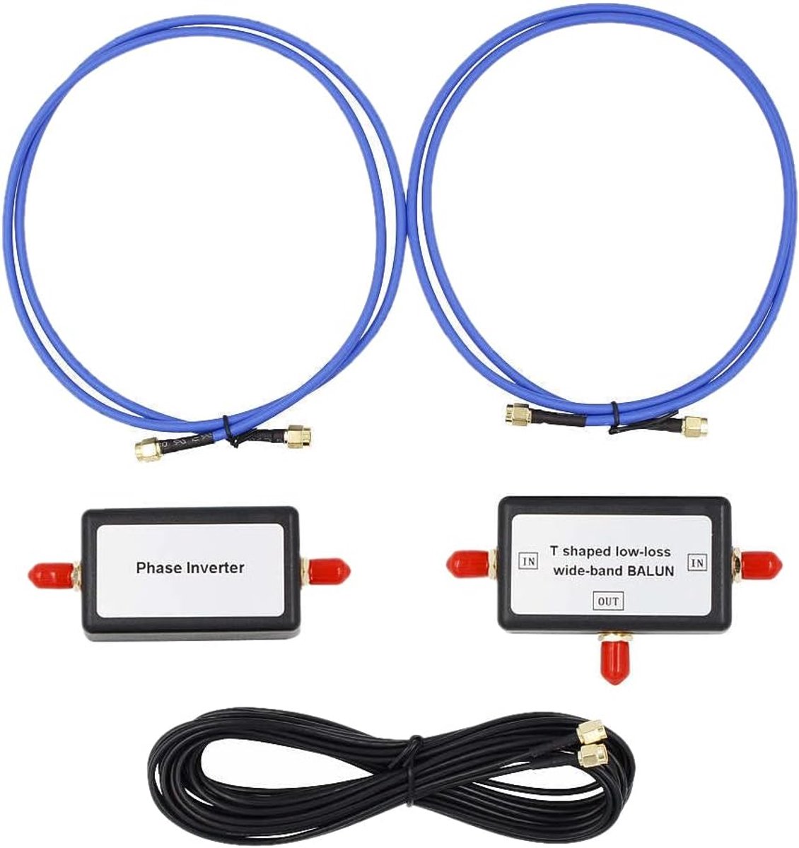 Elektromagnetische antenne, 250 MW, 10 kHz tot 30 MHz, draagbaar, passief, magnetisch, met RG402+RG174 voor HF VHF