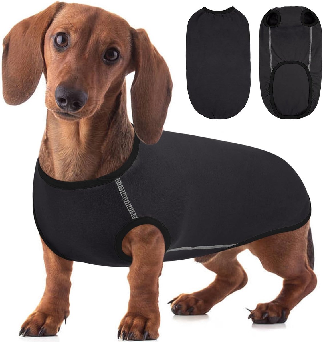Honden-T-shirt, ademende hondentrui voor dagelijks gebruik, grijs, maat M