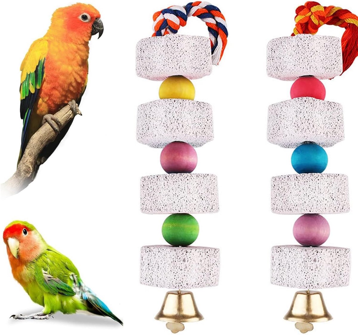 Speelgoed, Grasparkieten Accessoires, Vogelspeelgoed Valkparkiet, Vogel Kauwspeelgoed Papegaaien Kauwspeelgoed voor Kakadu, Grasparkiet, Parkiet