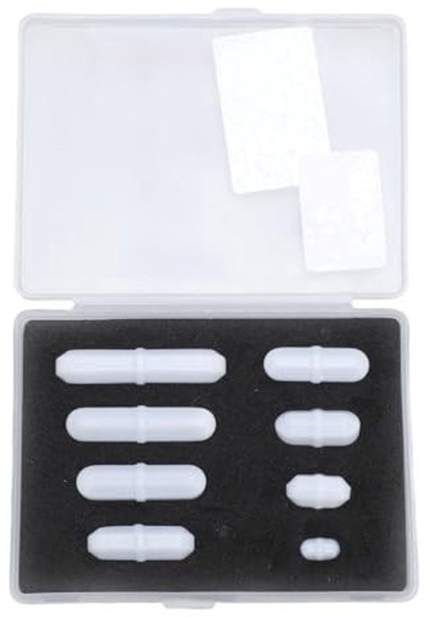 Dailygoody - 8-delige magnetische roerstaaf set PtFE