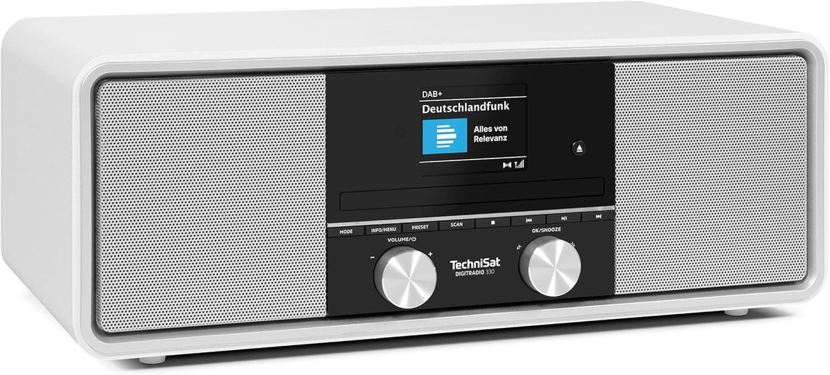 Digitale Radio - Wit - DAB+ en FM Radio - Bluetooth Streaming - Voor Thuis