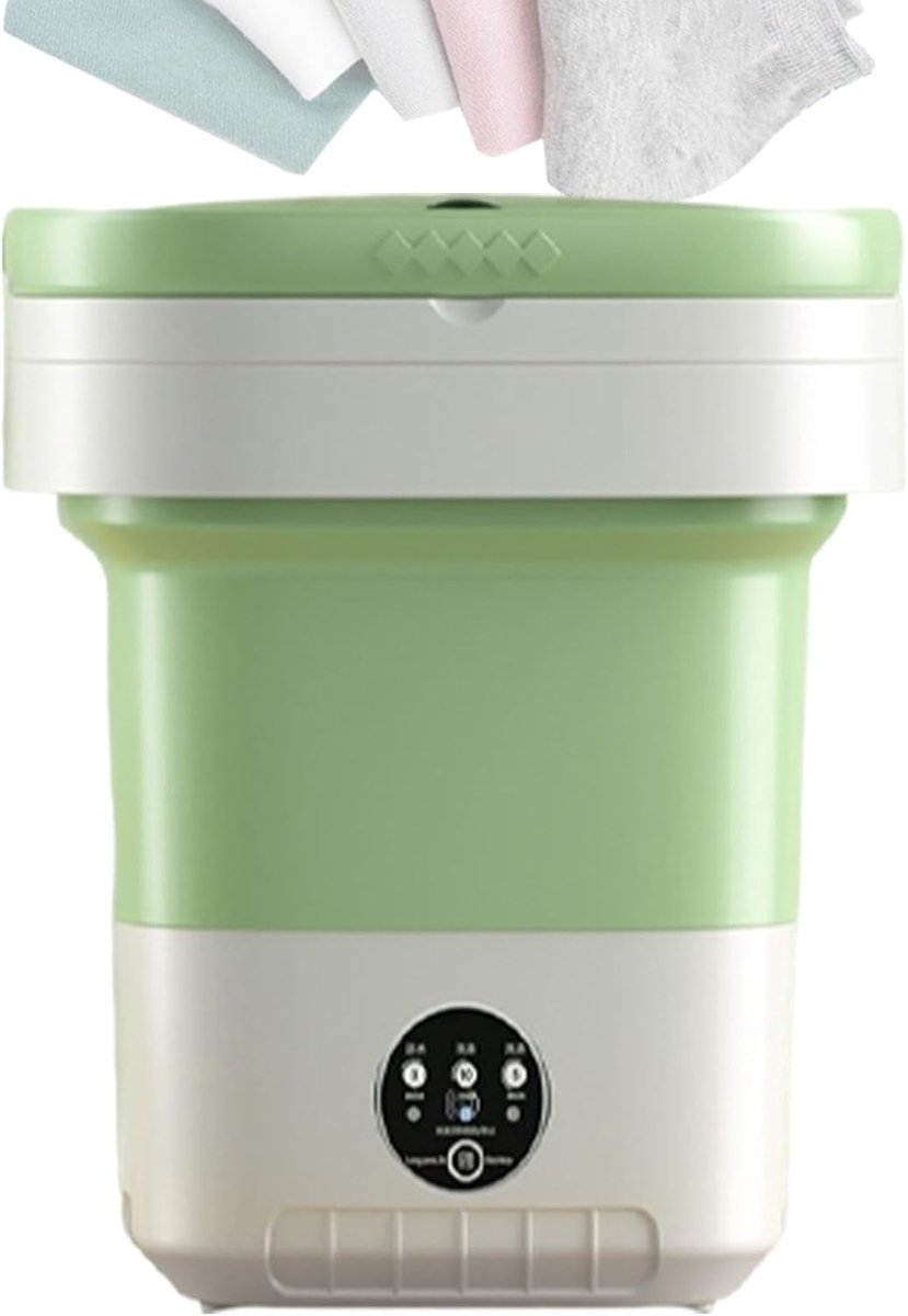 Draagbare Wasmachine Opvouwbare Wasmachine Compact Fijne Was Reinigen Inklapbaar Ontwerp 30 x 16 x 30 cm
