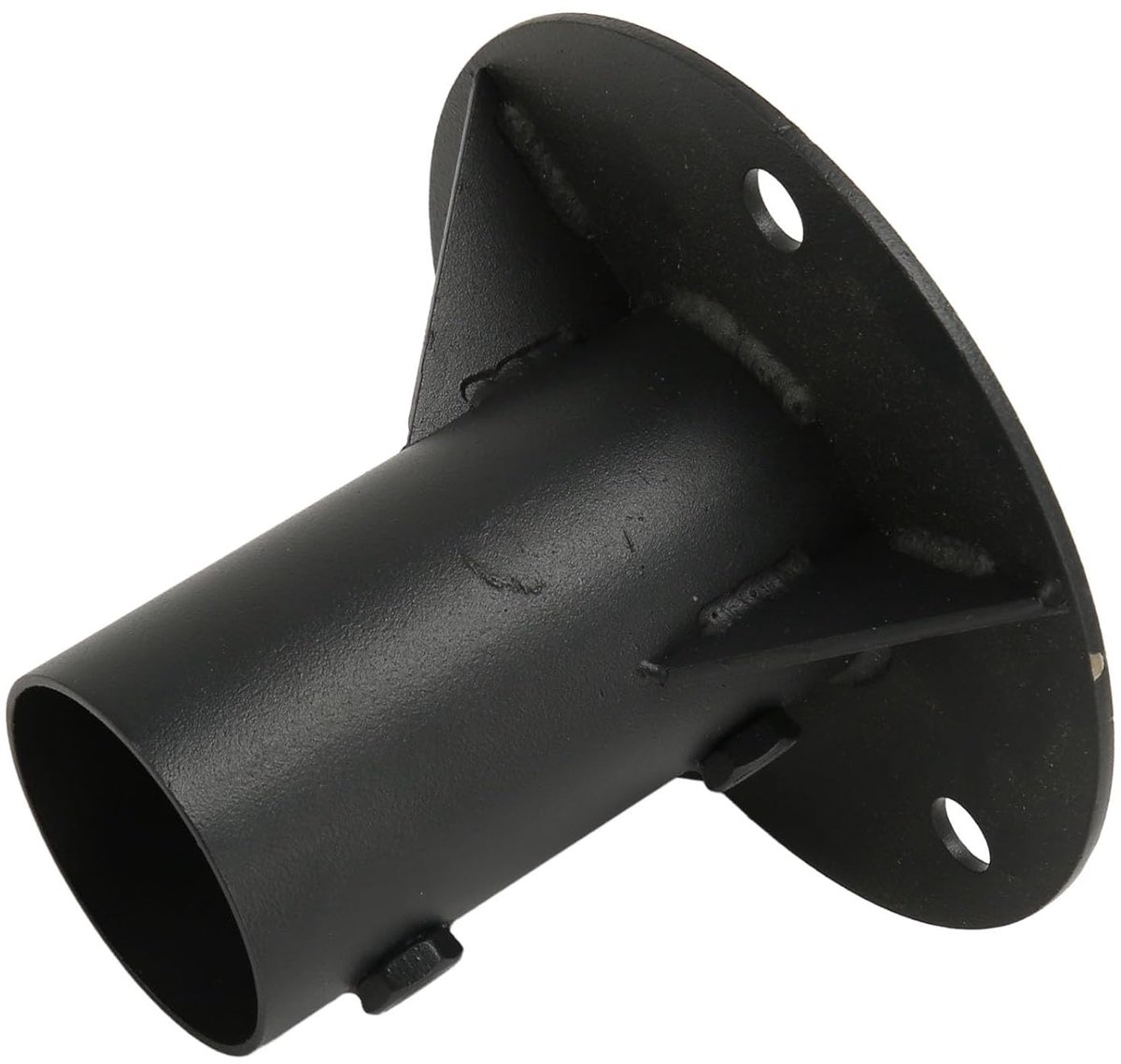 Vloerflens Staal - Paalmontage Basis - Hekwerk Plaatsen - Zware Constructie - 2 Inch - Zwart