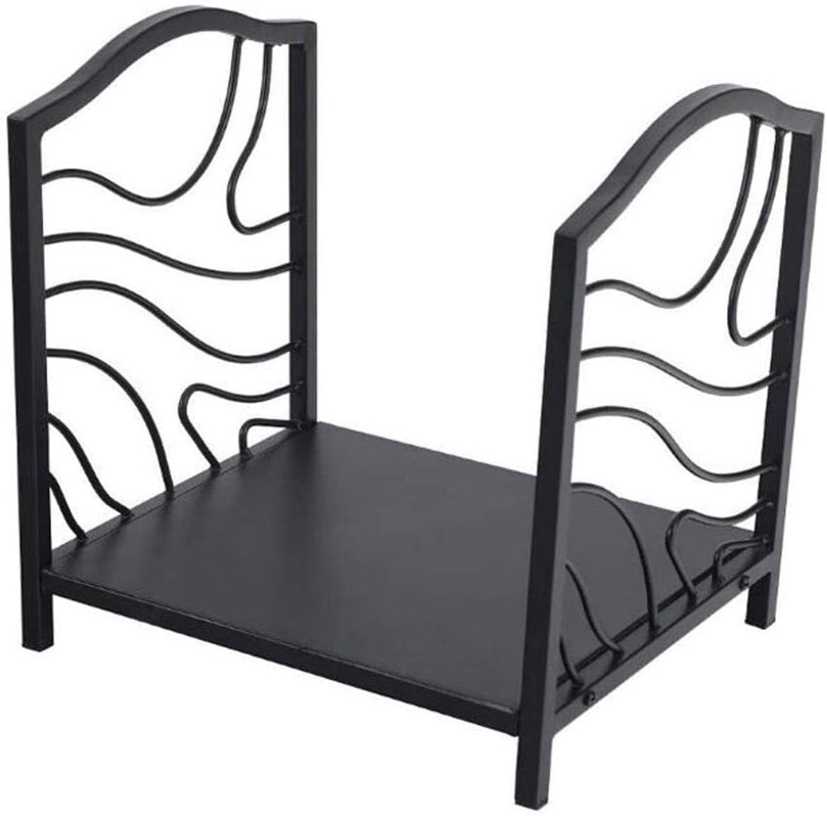 Houtopslag Rek - Brandhouthouder Mand - Open Haard Gebruik - Robuust Gesmeed IJzer - 40 x 35 x 40 cm
