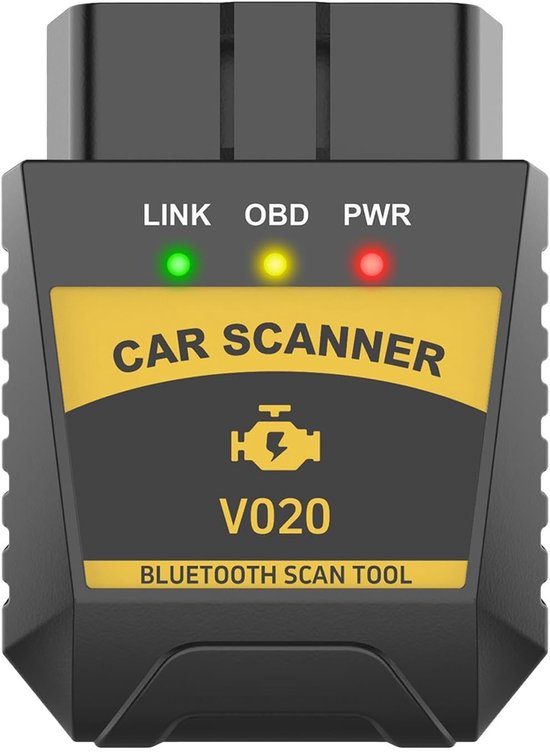 Accutester Voertuig - Batterij Tester Dynamo - Voertuigonderhoud - Draadloze Diagnose - 6.2 x 4.6 x 2.35 cm - Zwart