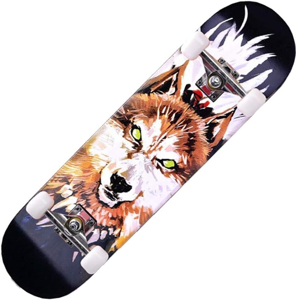 Longboard Skateboard Vierwiel Board Straat Cruisen 7 Laags Maple Dek 31 x 8 Inch Veelkleurig