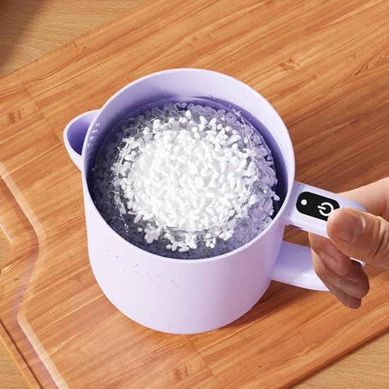 Elektrische Mixer - Keukenmachine - Bakken en Koken - Draadloos en Zelfreinigend - 1 Liter - Paars — afbeelding 5