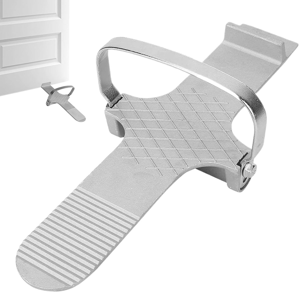 Deur Lifter - Montagehulp Hulpmiddel - Deuren Plaatsen - Versterkte Stabiele Basis - 30 x 10 x 2 cm - Aluminiumkleur