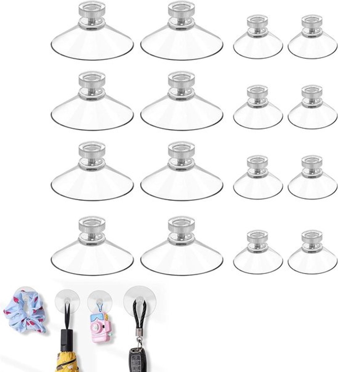 Set Allecto Plus 16 zuignappen met schroefdraad für Rahmen