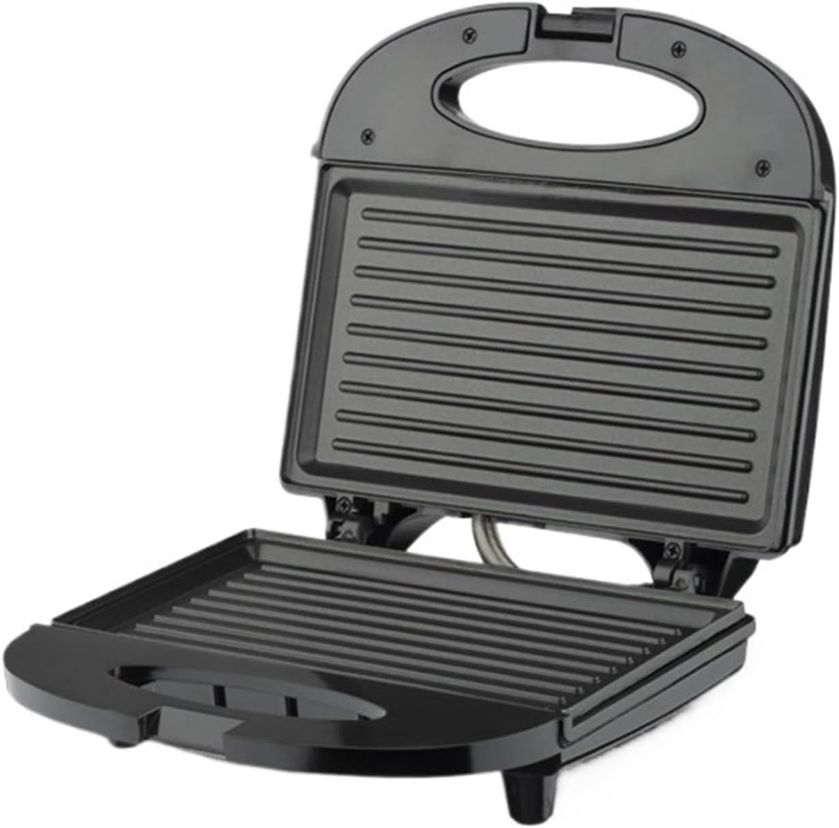 Ontbijtmachine - Sandwichmaker Panini - Gezinsontbijt Maken - Antiaanbaklaag - 1.5 kg - Zwart