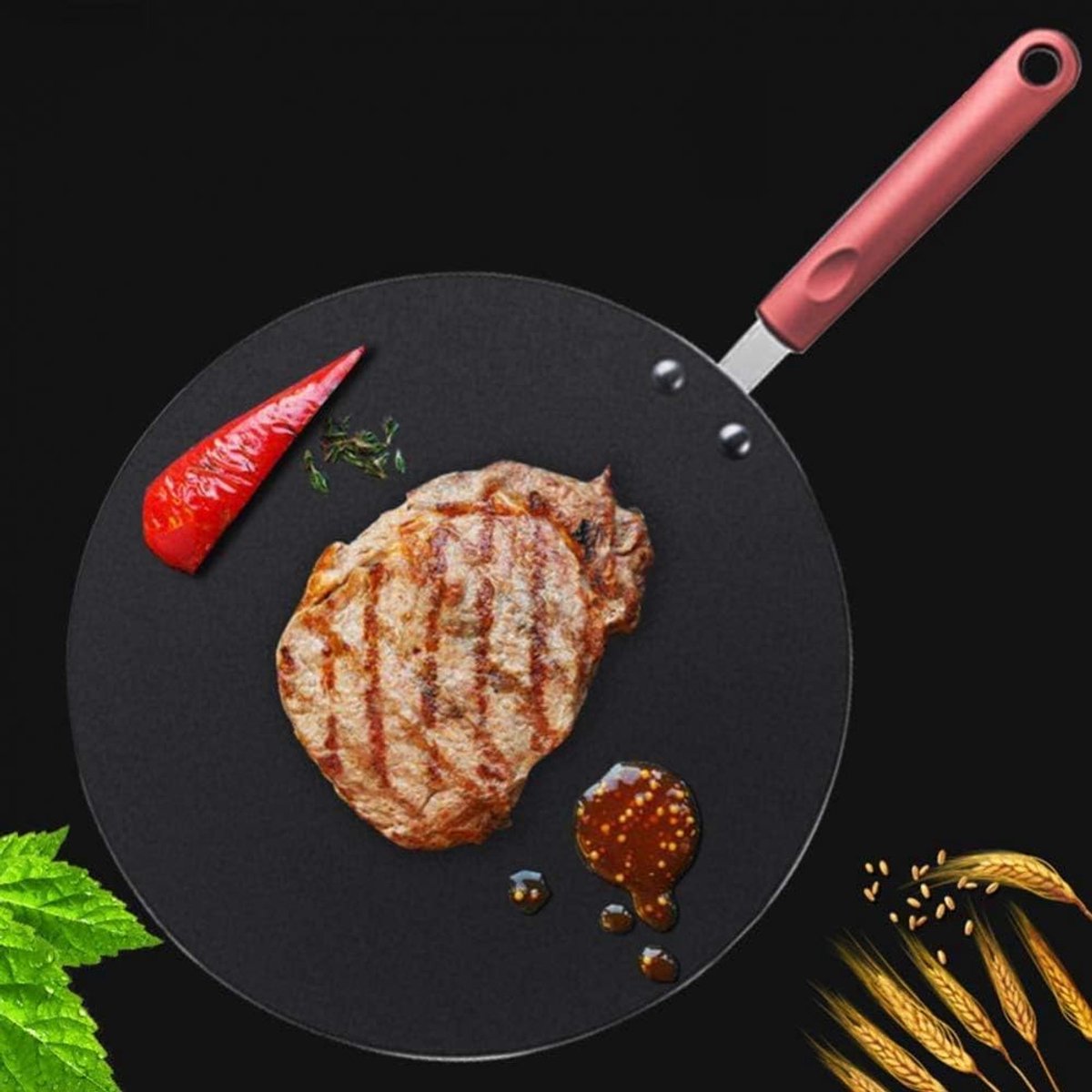 Koekenpan - Tawa pan - Ontbijt maken - Efficiënte warmteverdeling - 30 cm - Regular