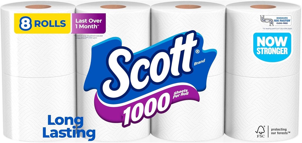 Badkamer Rollen - Toiletpapier - Dagelijks Gebruik - Sterk Absorberend - 6 Stuks - Wit