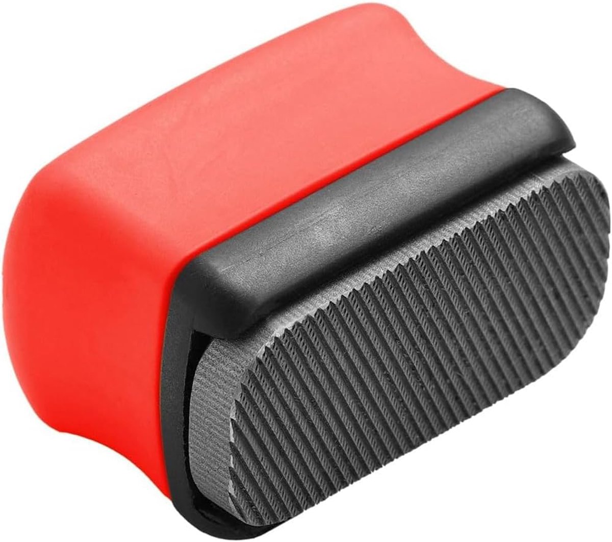 Mini Vijl Set - Dubbelzijdig Gereedschap - Verf Bewerken - Fijn Slijpen - 5 x 3 x 3 cm - Rood
