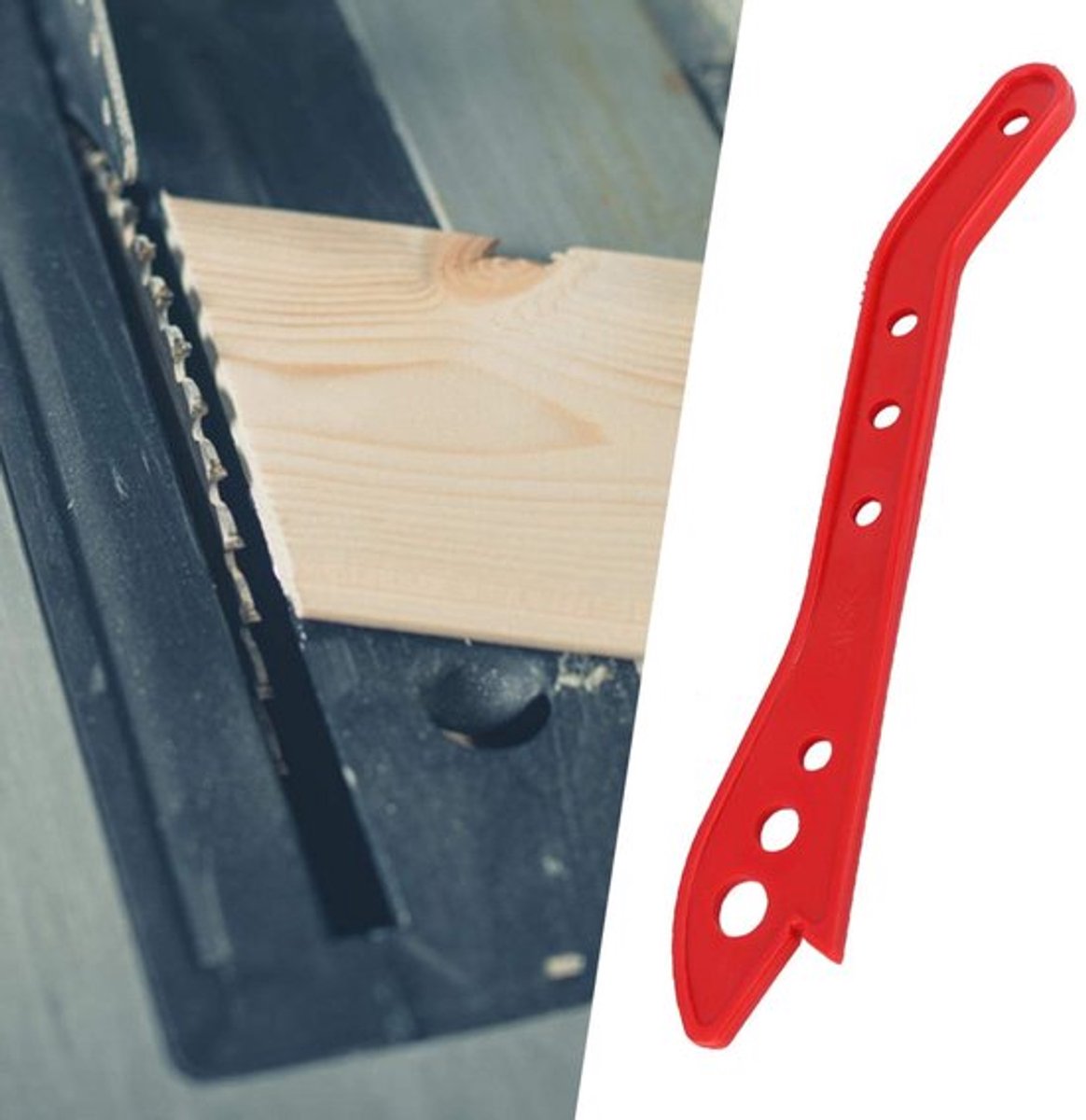 Dailygoods- Duwstok 16,5 inch - Ergonomisch Handvat - Veiligheid - Houtbewerking