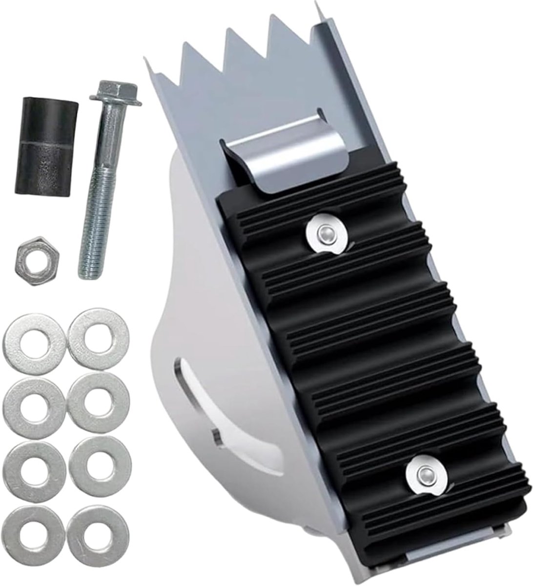 Ladderpoten Antislip - Vervangende Glijders - Veilige Ondersteuning - Verbeterde Tractie - 9.9cm Breed - Zwart