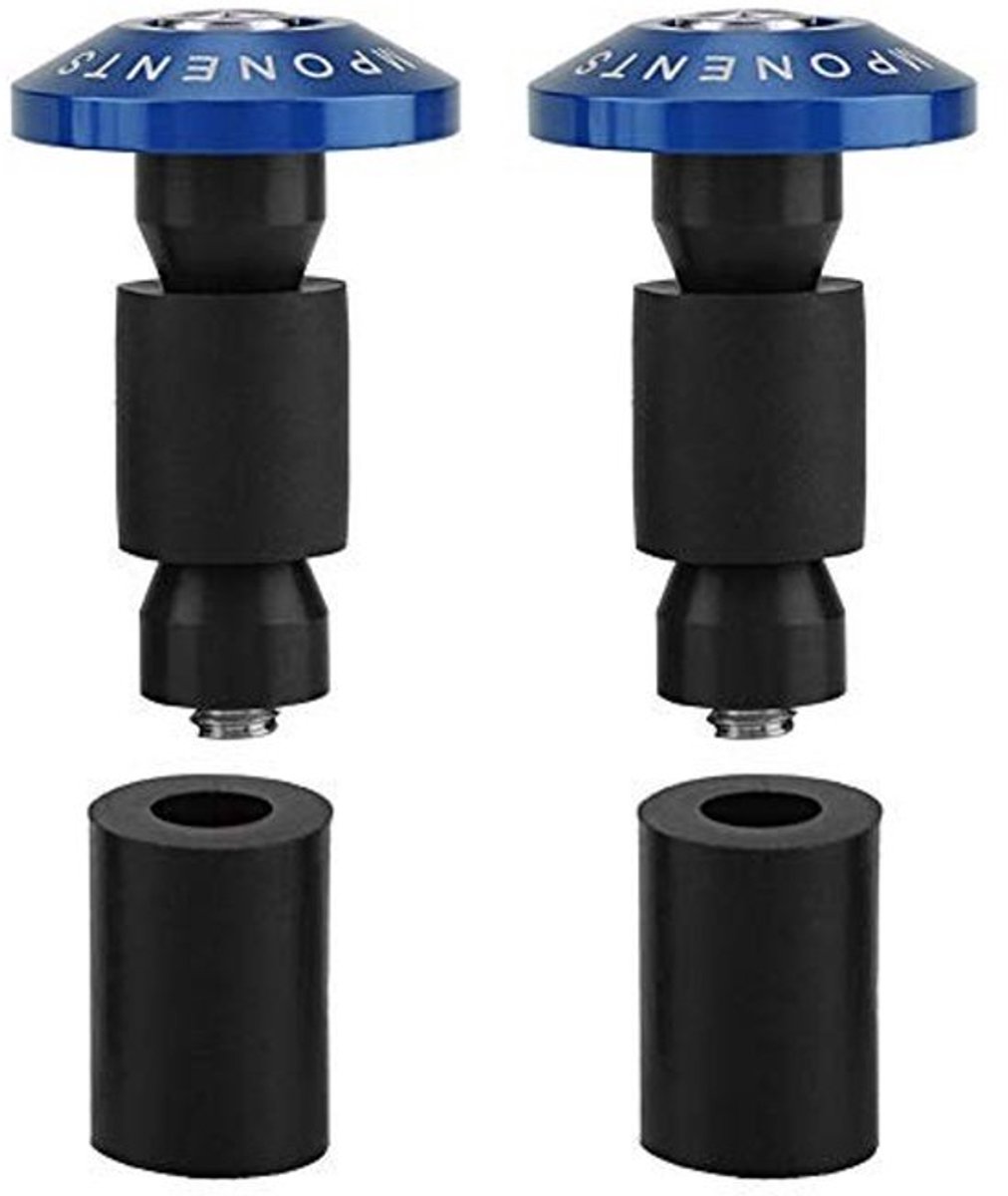 SPHProducts - Handlebar Plug - 22mm - Rubber - Blauw - Motorrijden - Bescherming