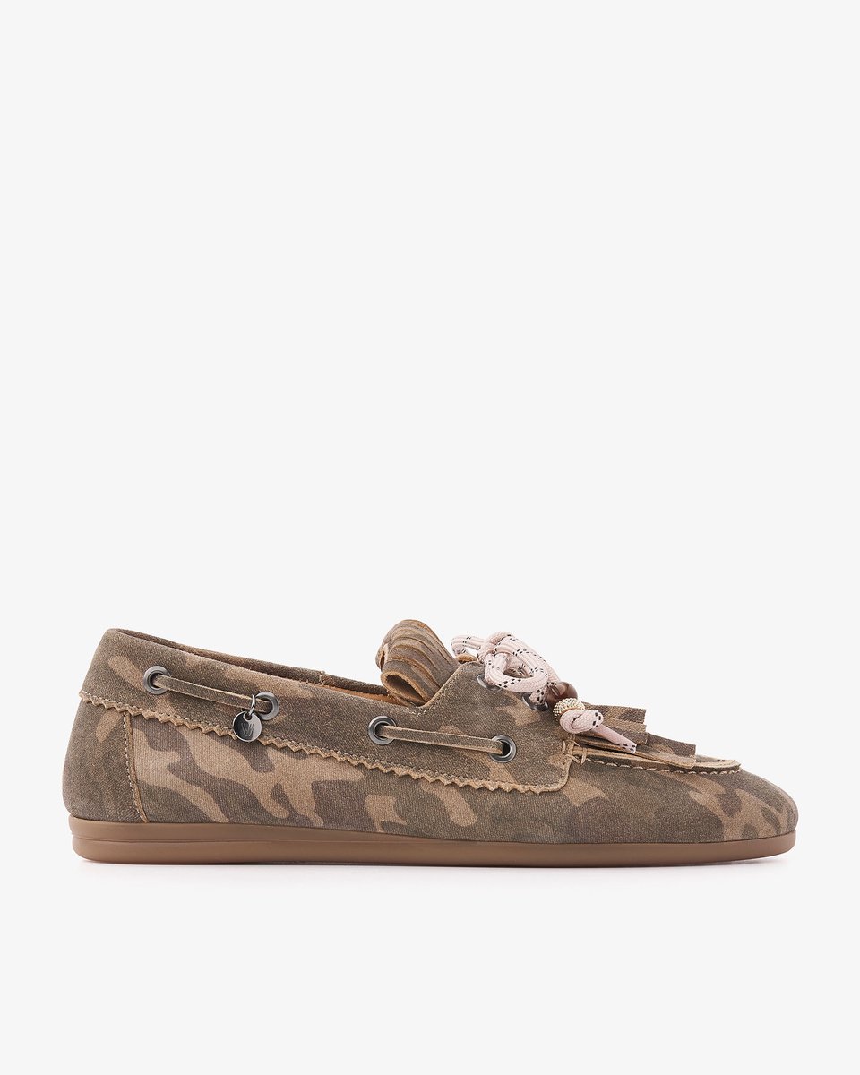 VIA VAI June Loua Loafers Dames - Suède - Groen - Maat 41