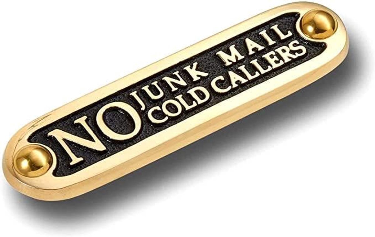 Deur Huisdecoratie - Wandbord Metaal - Huis Rustig Houden - Handgemaakt Zandgieten - 12.5 cm - Antiek