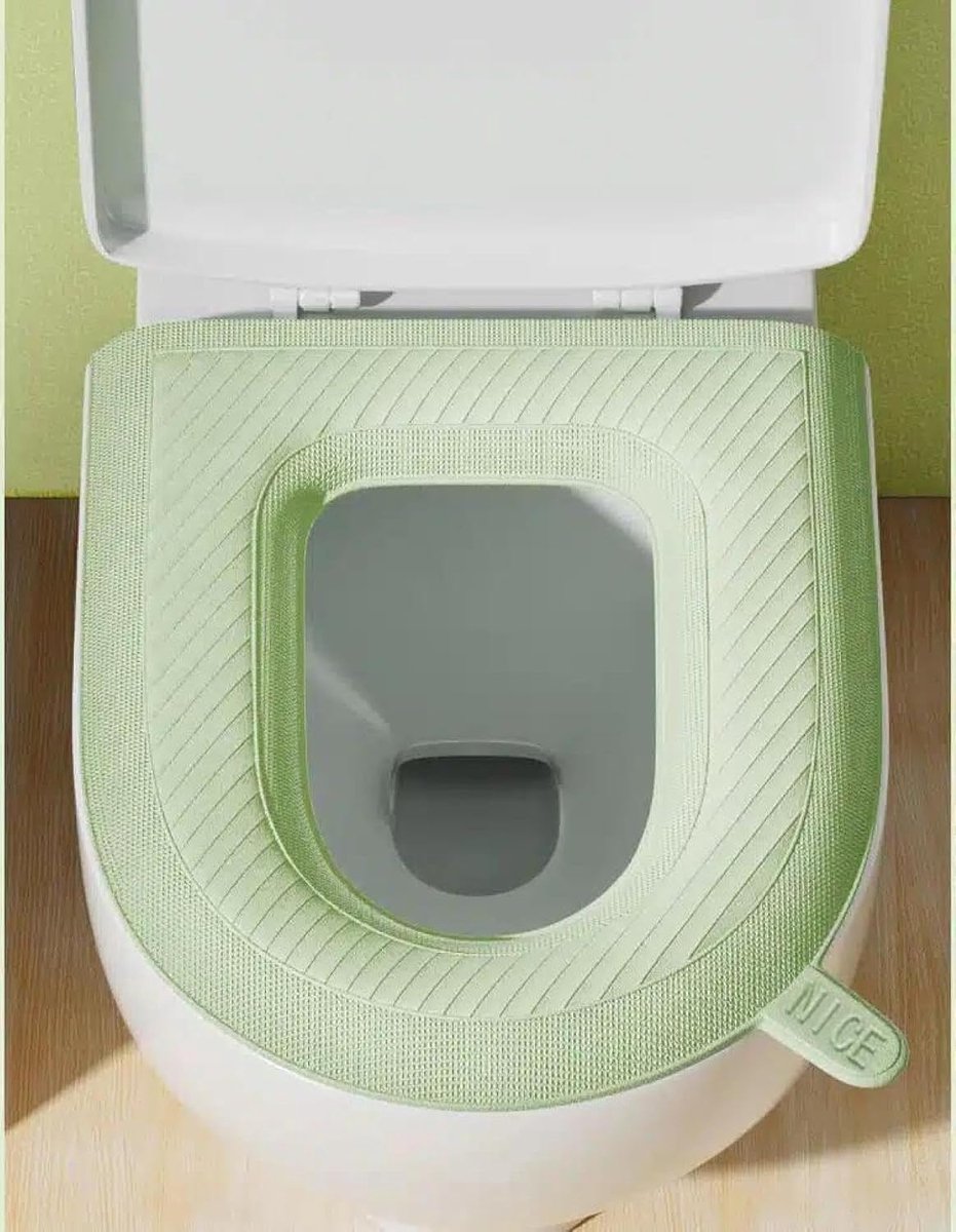 Toiletmat - Toiletzitting - Comfortabel Zitten - Waterdicht - Universeel - Grijs