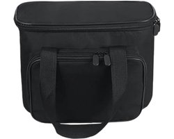 Draagbare Koffiehouder - Reisorganizer Tas - Koffie Meenemen - Versterkte Hoekbeschermers - 24W x 6H cm - Zwart