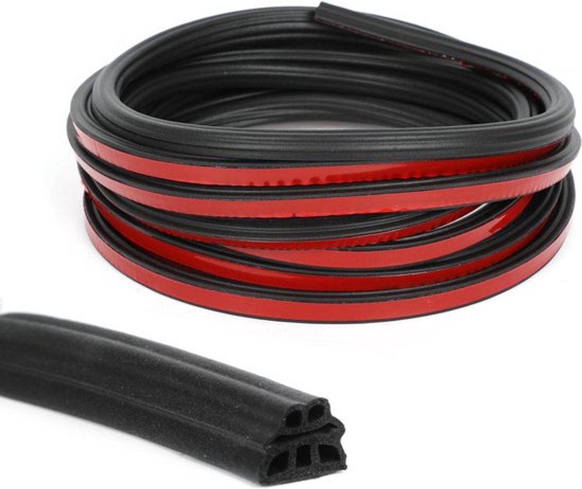 Zelfklevende rubberen tochtstrip Allecto Plus voor deur en raam