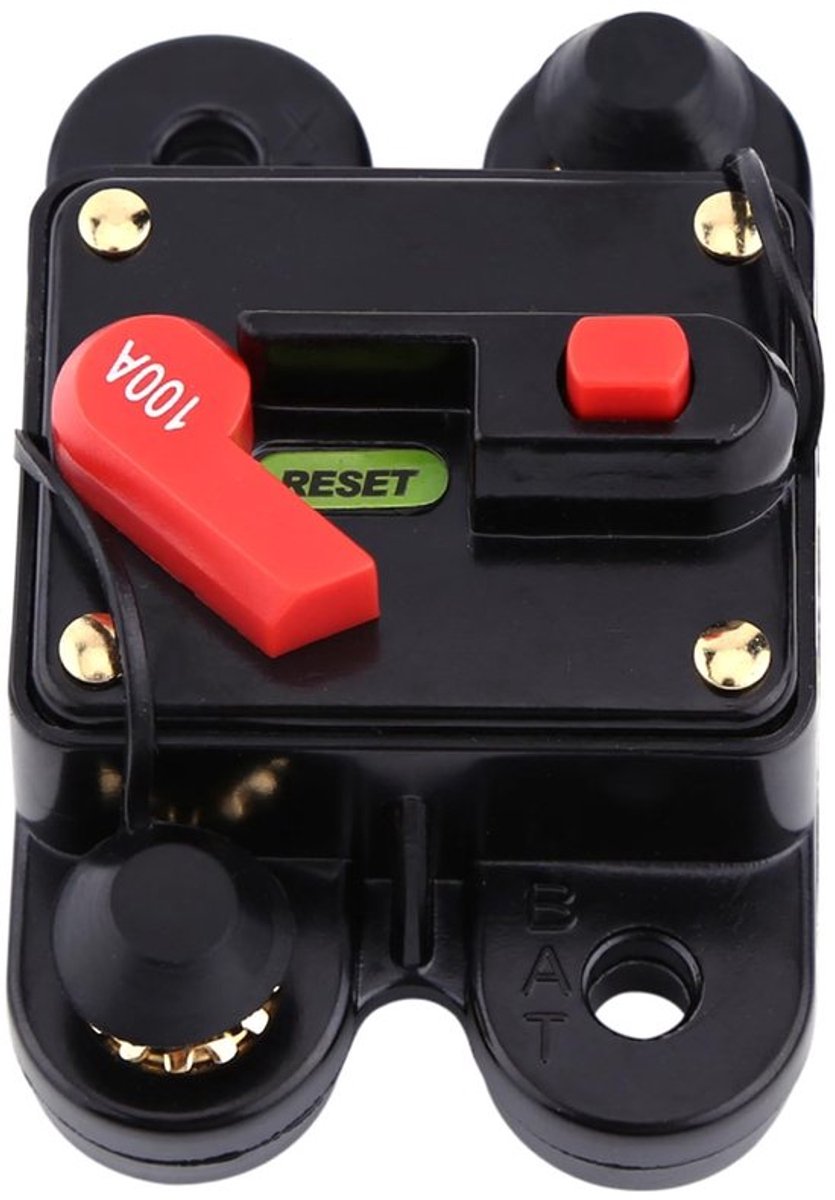 Allecto - 100a - Miniatuur Circuitonderbreker - Resetbare Fuse - Voor