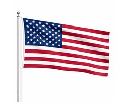 Het Vlaggenschip - Vlag Amerika - 90 x 150 centimeter - Verenigde Staten - Amerikaanse Vlag