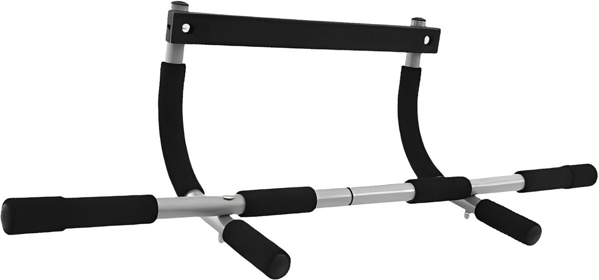 Pull Up Bar - Chin Up Bar - Kracht Training - Robuuste Stalen Constructie - Past 24-32 inch deuropeningen - Zwart