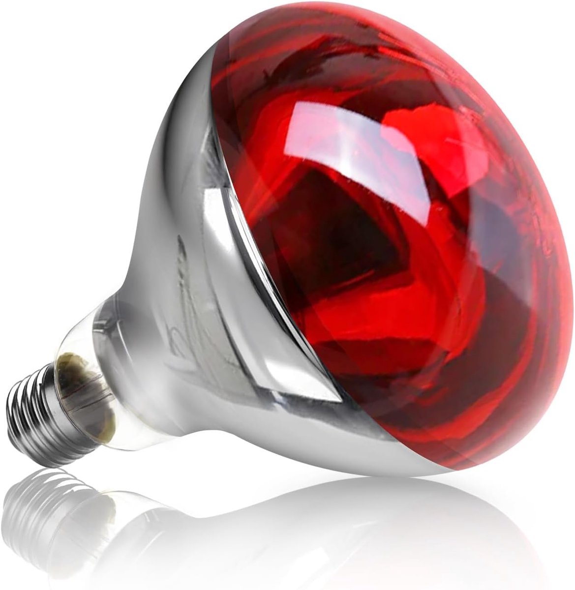 Infrarood Warmtelamp - Warmte Lamp - Dierenwarmte Creëren - E27 Fitting - 12.5 x 12.5 x 18.3 cm - Glas
