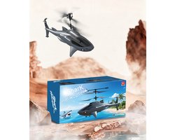 Haai Helikopter RC – 2.4GHz Afstandsbediening – LED-verlichting – Eénknops start/landing – Vaste hoogte – 500mAh – Cadeau voor kinderen vanaf 14 jaar