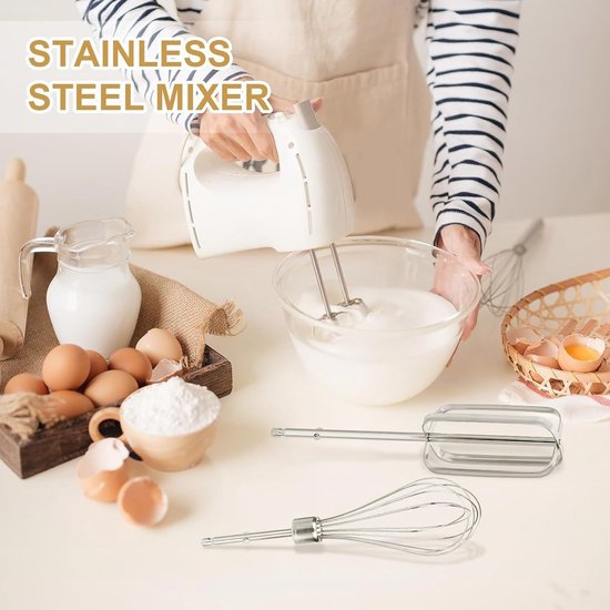 Mixer Opzetstukken - Garde Accessoires - Bakken Thuis - Voedselveilig Roestvrij Staal - 4 Stuks - Multicolor — afbeelding 2