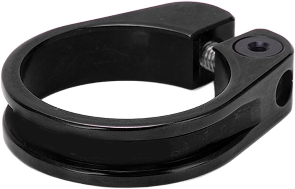 Zadelpenklem - Fietszadelklem - Fietszadel Verstellen - CNC Gesneden Aluminium - 349 mm - Zwart