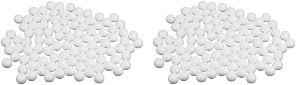 Modelleer Schuimballen - Knutselballen Foam - Hobby Projecten - Lichtgewicht Polystyreen - 10-27 mm - Wit
