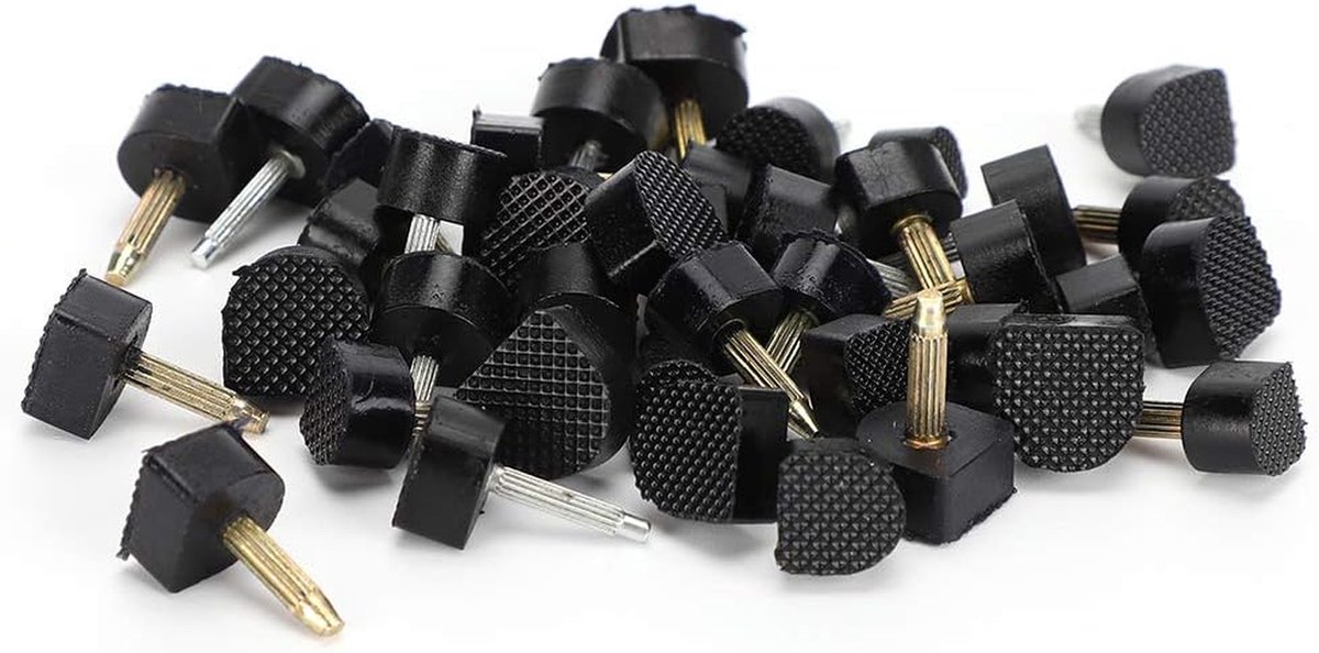 Hoge Hak Tips - Schoen Reparatie - Schoenen Vernieuwen - Stil Lopen - 40 Stuks - Zwart