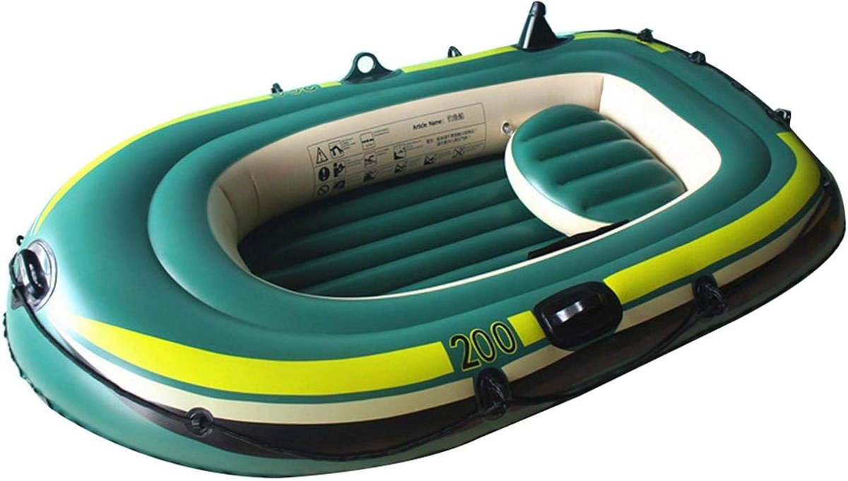 Opblaasbare Kajak - Rubberboot Vlot - Vissen Reizen - Dubbele Zuiger Pomp - 230 x 130 x 35 cm - Meerkleurig
