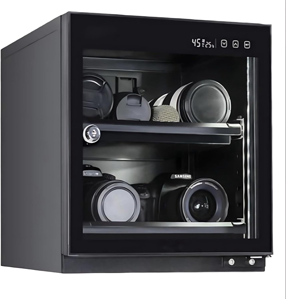 Droge Kast Camera - Ontvochtiger Fotografie - Apparatuur Beschermen - Automatische Vochtigheidscontrole - 20L - Zwart