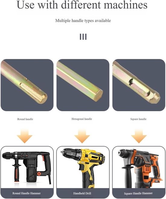 Mengkraan Accessoire - Mixer Staaf - Gips Mengen - Verstelbare Lengte - 0.5m - Metaal — afbeelding 2