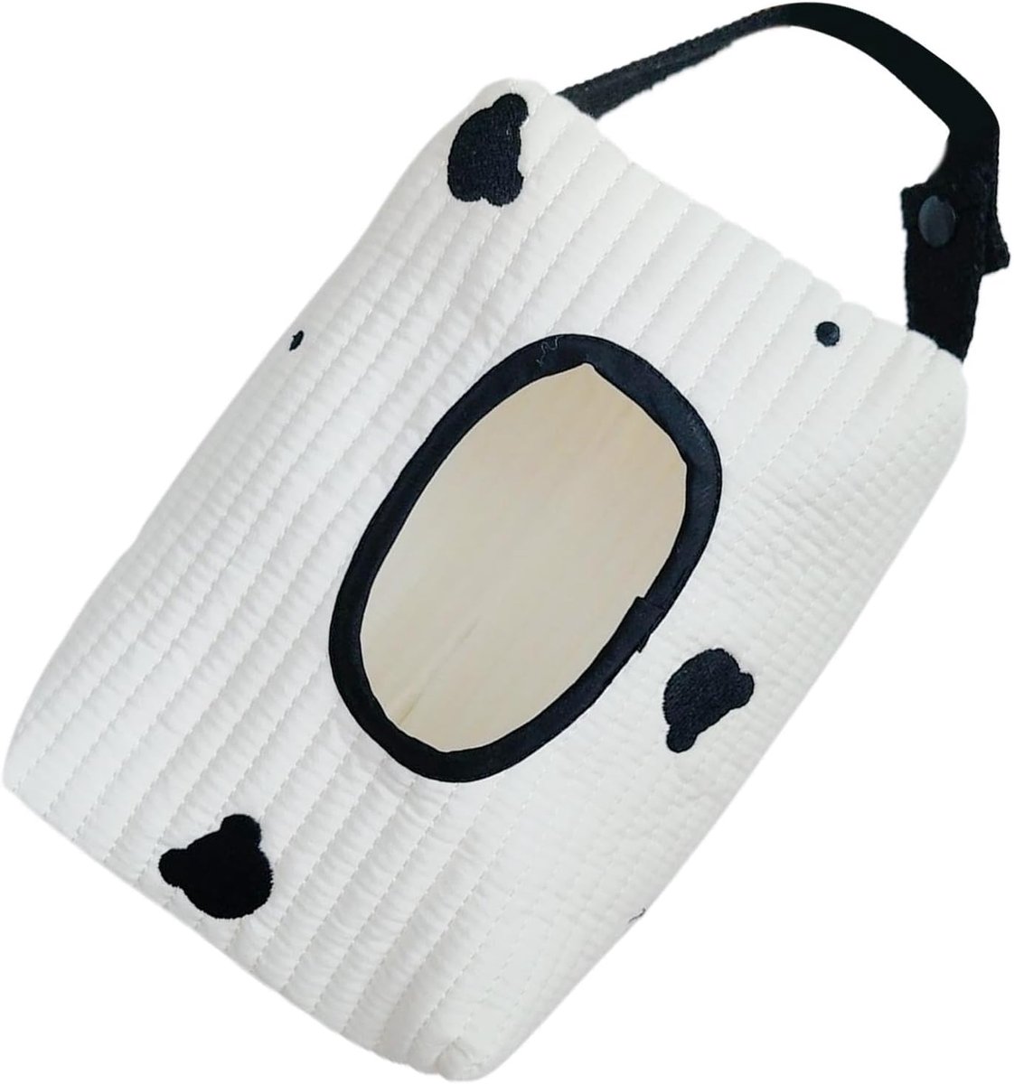 Zakdoekdispenser Tas - Opbergtas Doekjes - Baby Verzorging - Gemakkelijk Mee Te Nemen - 21 x 12.5 cm - Zwart