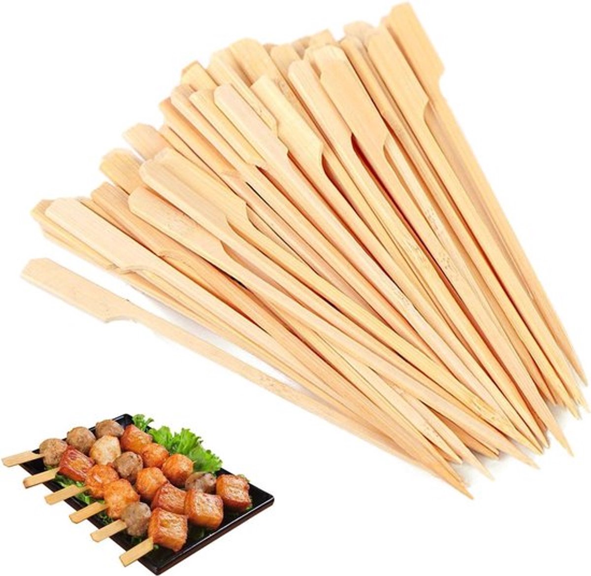 Bamboe kebab spiesjes voor barbecue - 200 stuks