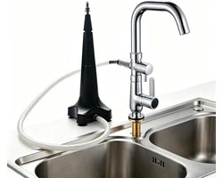 Kruikspoeler - Bekerspoeler - Snel Reinigen - Hoge druk - 120x375mm - Zwart