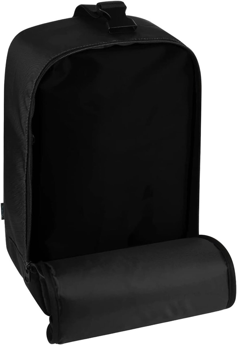 Stoomstrijkijzer Tas - Draagbare Organizer - Reisbenodigdheden Opslag - Duurzaam Oxford Doek - 39 x 30 x 4 cm - Zwart