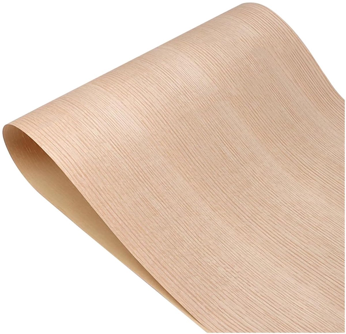 Eikenfineer Plaat - Houtfineer Natuurlijk Eiken - Meubelrenovatie DIY - Rechte Nerf - 55 x 240 cm - Natuurlijk Eiken