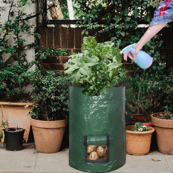 Compostzak Tuinafval - Gazon zak Compostbak - Afval Verzamelen - Met Visueel Venster - 45 x 80 cm - Groen — afbeelding 4