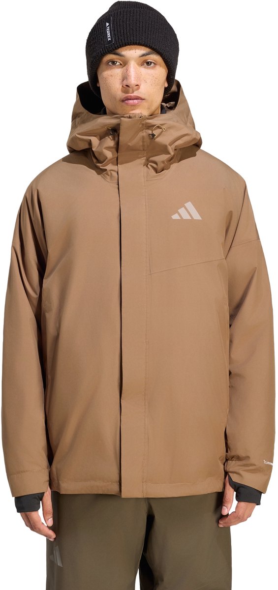 Adidas Terrex Terrex Multi 2-Laags Geïsoleerd Climaproof Jack Heren Bruin