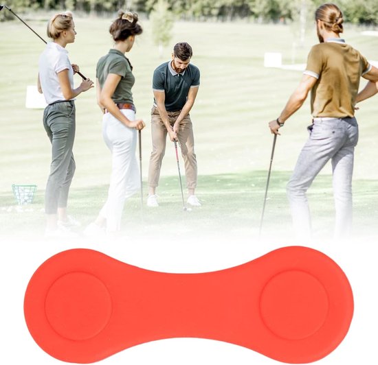 Golfbal Marker Hoed Clip - Magnetische Klem - Sportieve Accessoires - Antislip Magnetische Grip - 8.5 x 3 cm - Rood — afbeelding 4