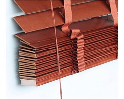 Houten Jaloezieën - Houten Luiken - Raamdecoratie Binnen - Milieuvriendelijk Materiaal - 70x100cm - Niet gespecificeerd